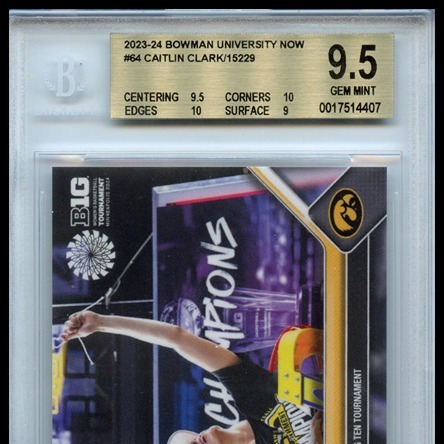 2023-24 Bowman U Now #64 Caitlin Clark BGS 9.5