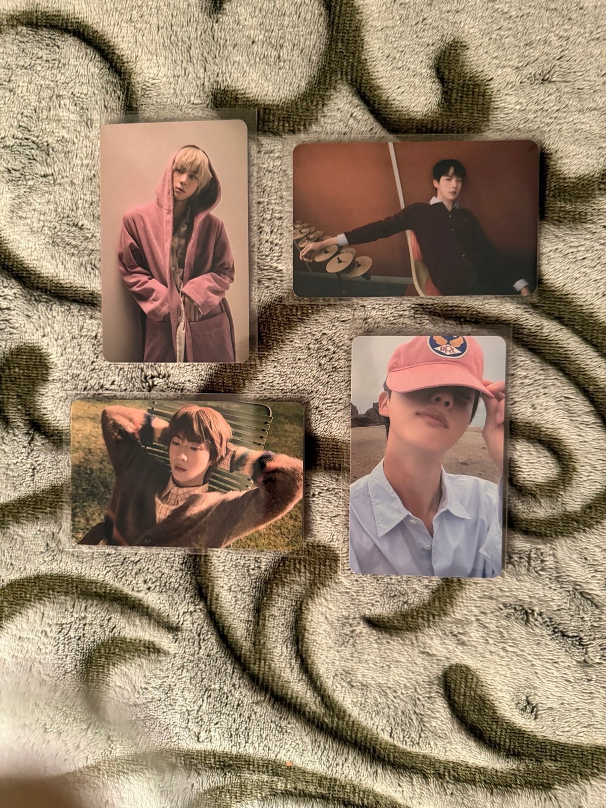 BTS JIN HAPPY ALBUM POWERSTATION LUCKYDRAW PHOTOCARD COMPLETE SET