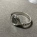 Vintage Seiko Ladies Cuff Watch Silver Tone Black Dial Manual Wind Up Working sh