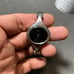 Vintage Seiko Ladies Cuff Watch Silver Tone Black Dial Manual Wind Up Working sh