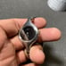 Vintage Seiko Ladies Cuff Watch Silver Tone Black Dial Manual Wind Up Working sh