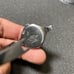 Vintage Seiko Ladies Cuff Watch Silver Tone Black Dial Manual Wind Up Working sh