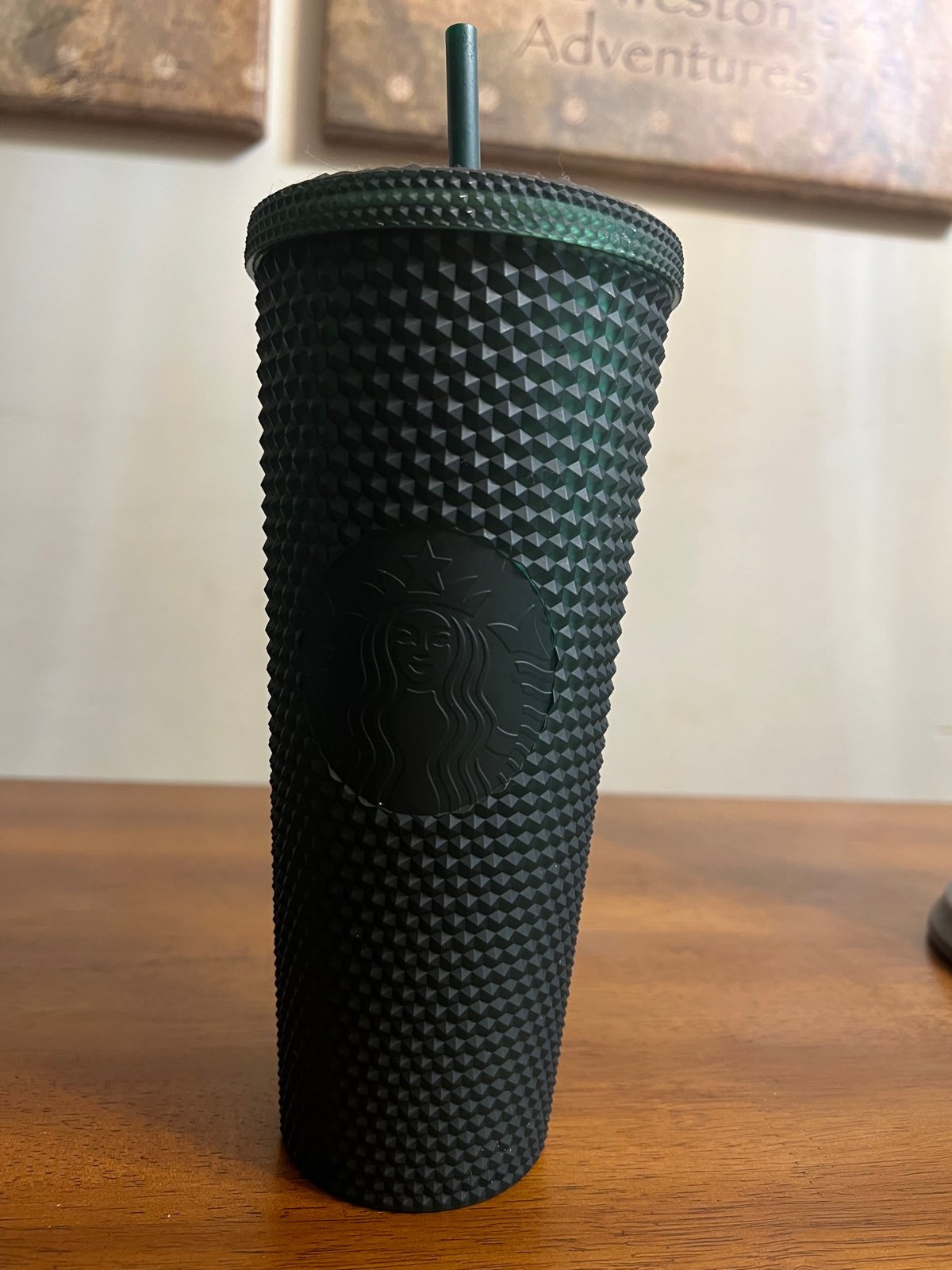 Starbucks Matte Dark Green Studded Tumbler