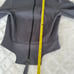 Thomas Wylde Collarless Gray Double Full Zip Form Fitting Peplum Jacket Sz S