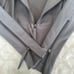 Thomas Wylde Collarless Gray Double Full Zip Form Fitting Peplum Jacket Sz S