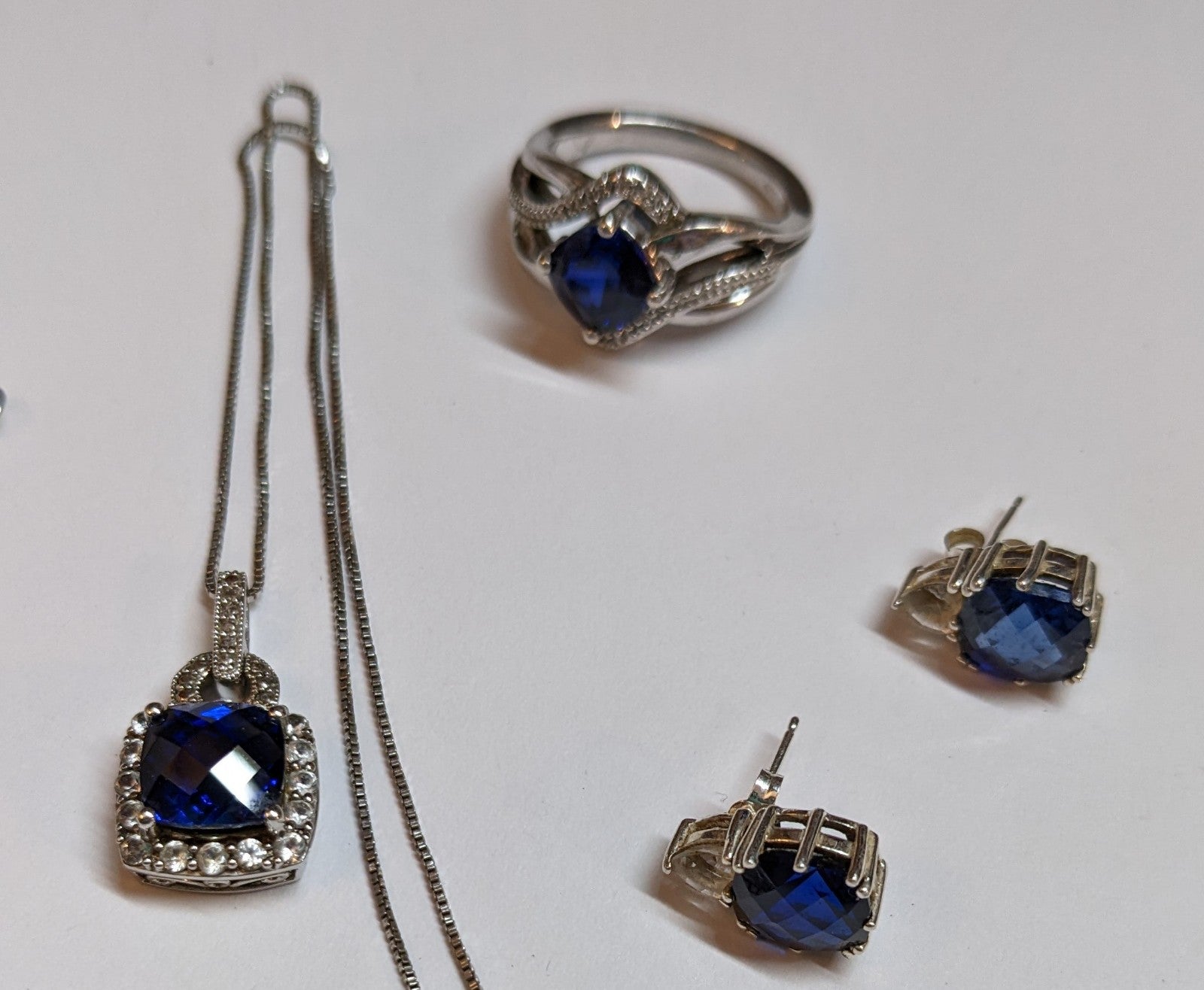 Sapphire jewelry set