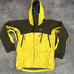 Women's Vintage 90's Patagonia Stretch Gravity Yellow Gray Hooded Jacket Sz S