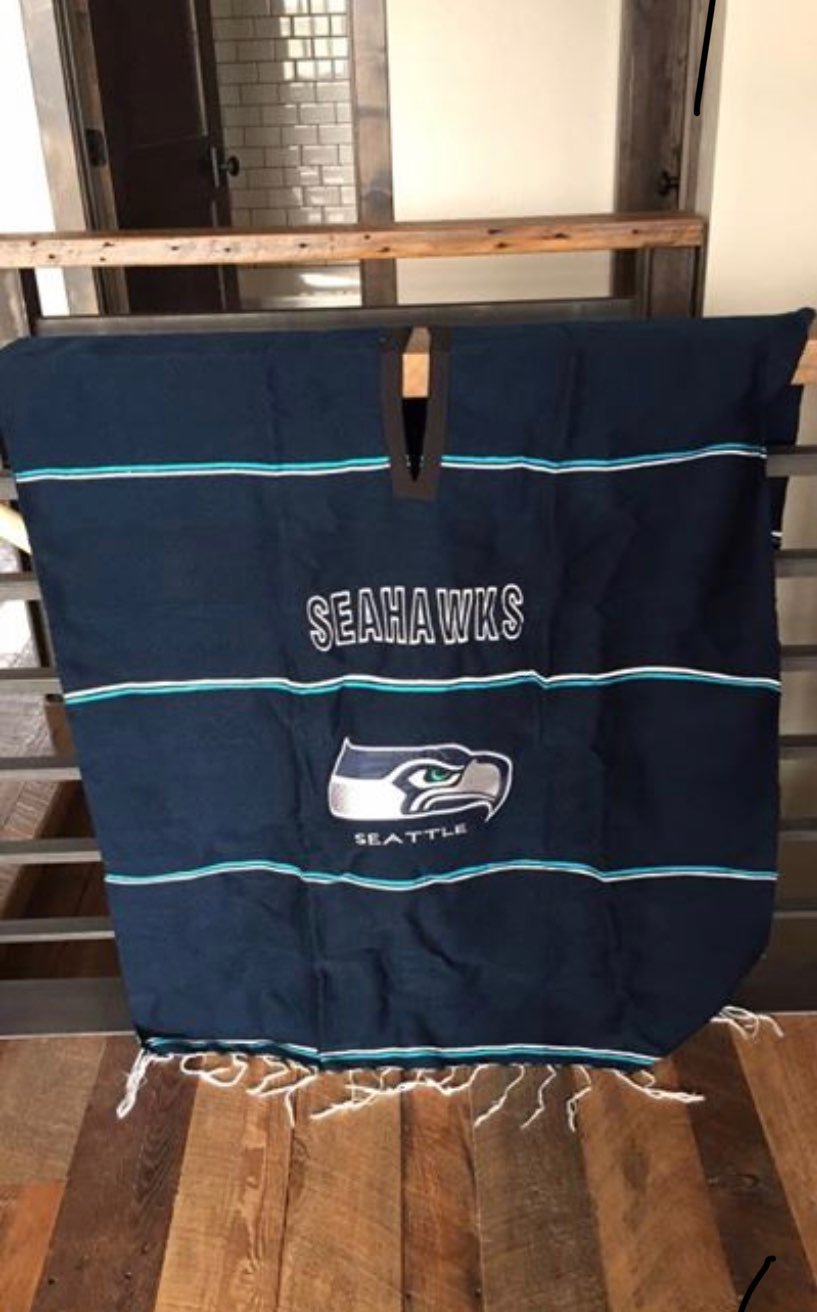 Seattle seahawks poncho
