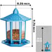 Birdream 2 Pack Bird Feeders for Outdoor Hanging, Retro Pagoda Design Fun Instal