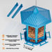 Birdream 2 Pack Bird Feeders for Outdoor Hanging, Retro Pagoda Design Fun Instal