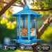 Birdream 2 Pack Bird Feeders for Outdoor Hanging, Retro Pagoda Design Fun Instal