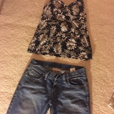 2 piece outfit womens/y2k fit