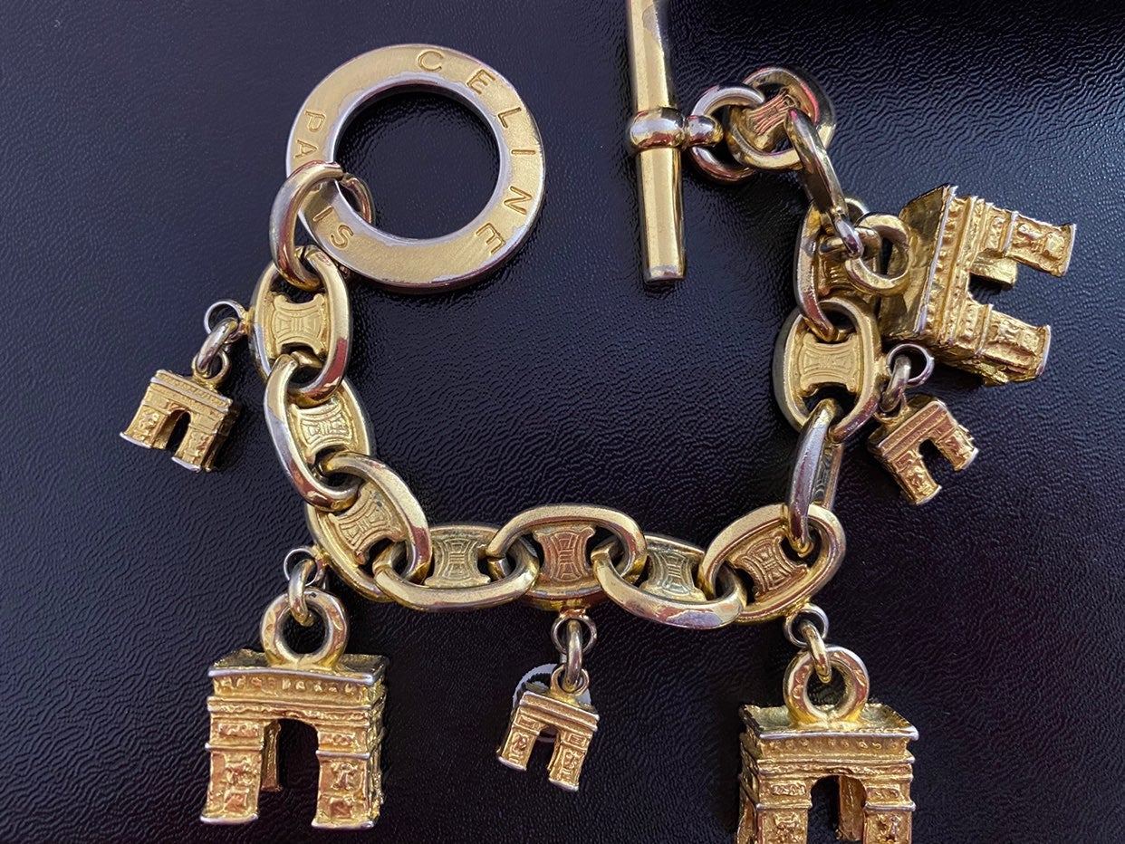 CELINE Arc De Triomphe Charm Bracelet