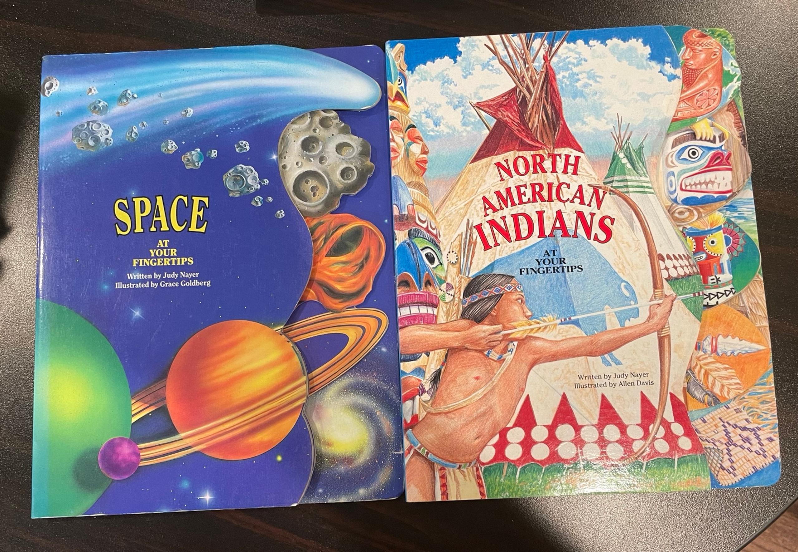 Vintage At Your Fingertips Board Book Bundle – North American Indians & Space