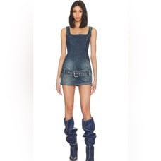 EB DENIM REVOLVE FIREFLY MINI DRESS IN TOMMY NWT SIZE S