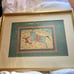 Vintage 24W x 18H Mughal “Horse and Runner” Lithograph in Geometric Gold Frame