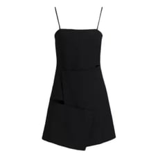 NWT Gia studios L black Origami mini dress