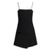 NWT Gia studios L black Origami mini dress