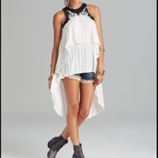 Free people dark night leather high low top