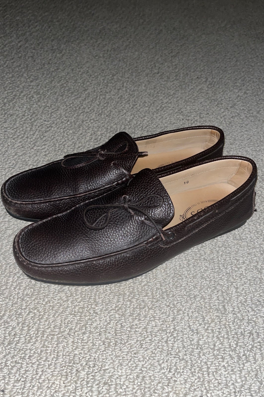 Tods Brown leather loafers