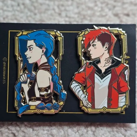 Arcane Jinx & Vi Enamel Pin Set