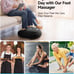 Foot Massager with Heat, Gifts for Dad/Mom, Electric Shiatsu Foot Massager with
