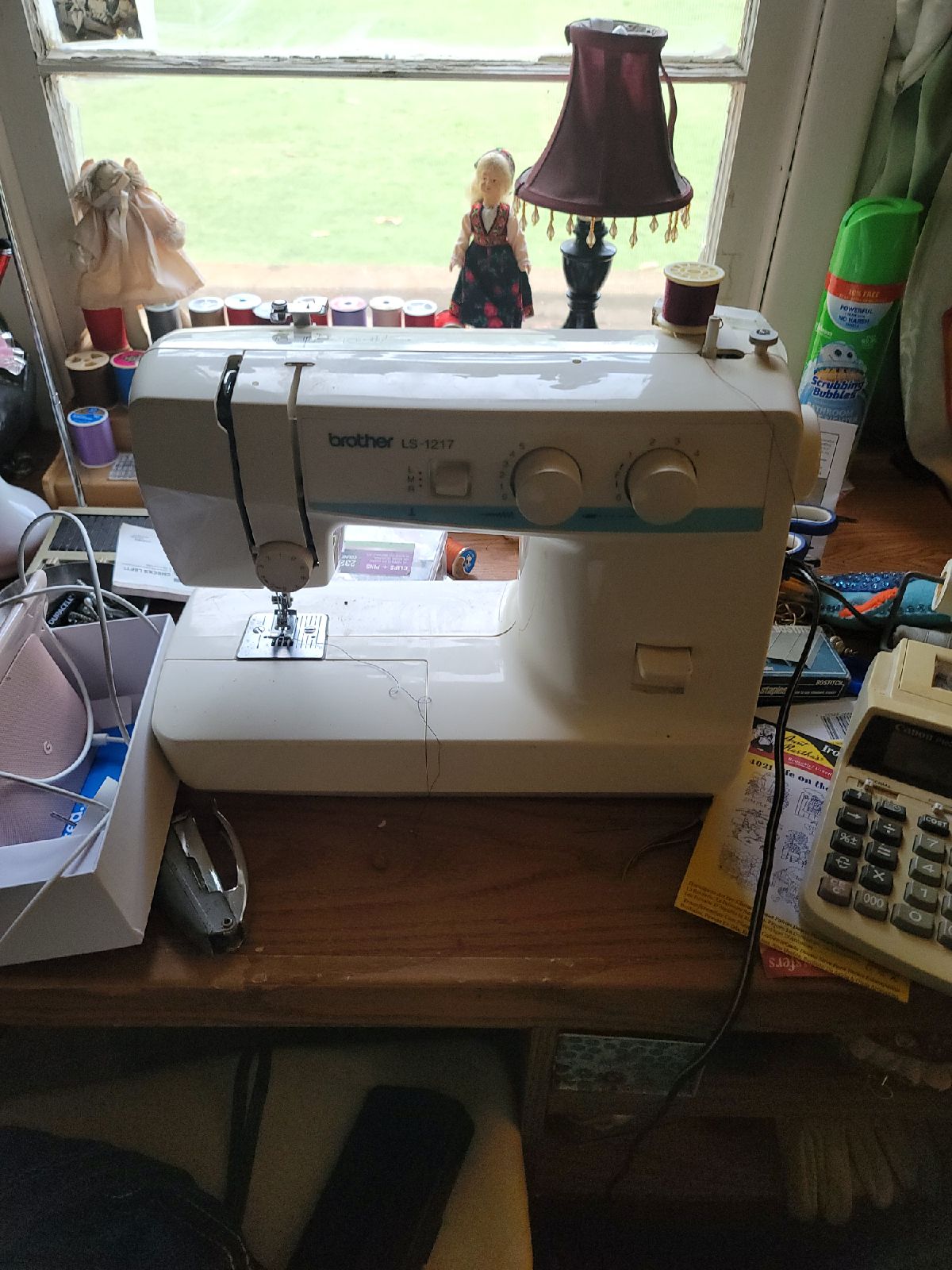 Sewing machine and supplies