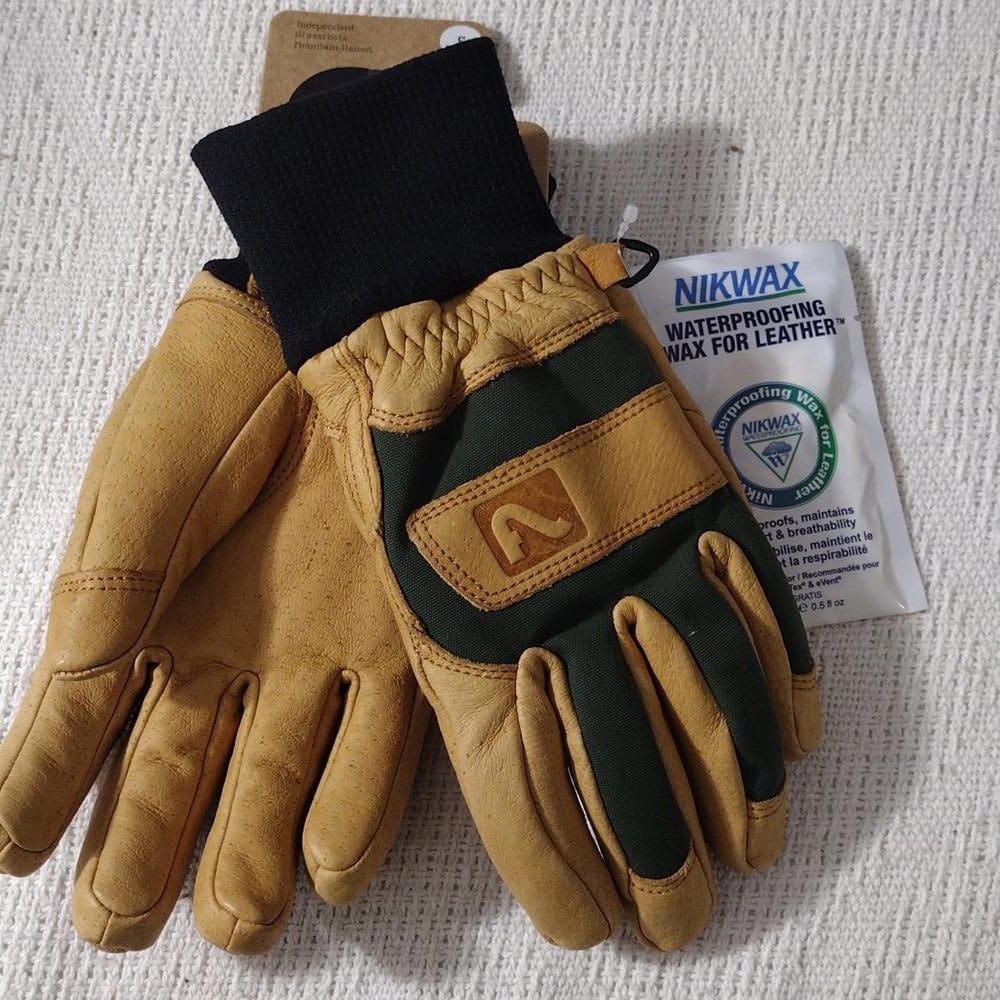 Nwt Flylow Magarac Glove Natural/Pine Mens Leather Work Gloves Size Small