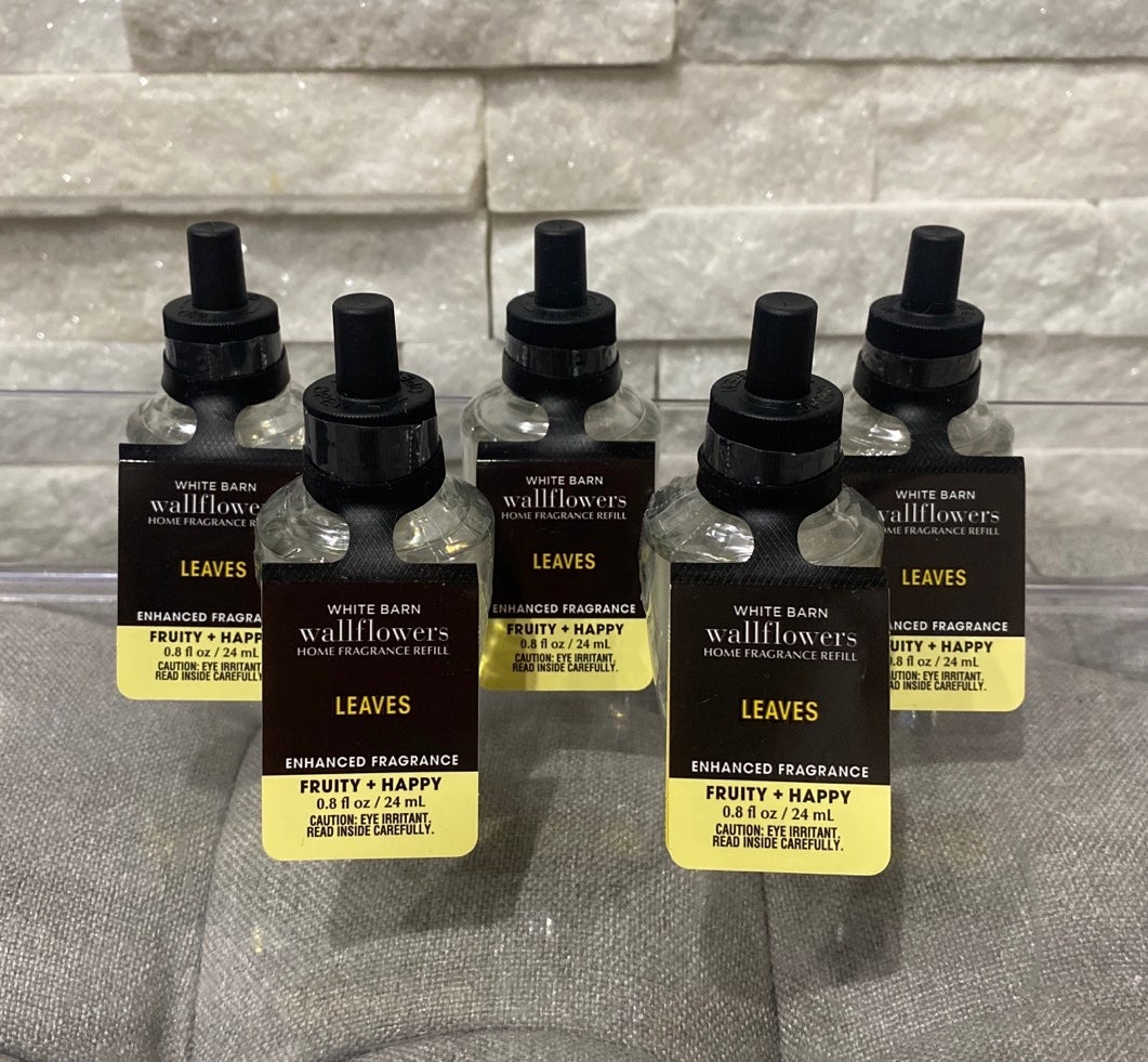 Bath & Body Works Leaves Wallflower Refill X5 Bundle