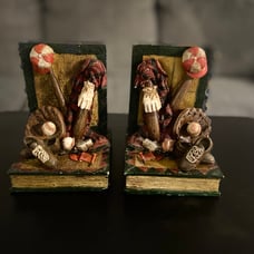 Vintage Baseball Bookends, Home Decor, Baseball Theme,
