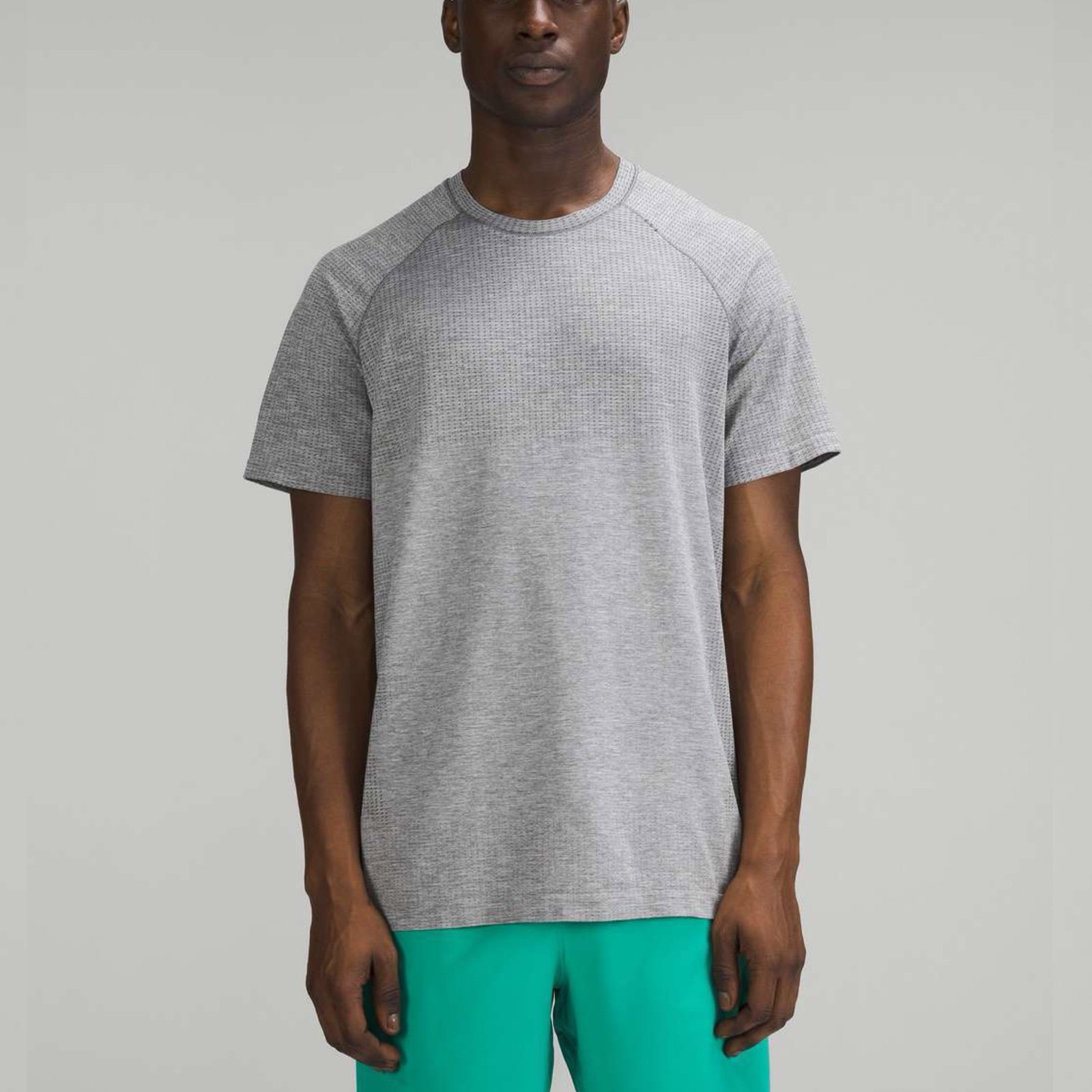 Lululemon Metal Vent Tech Short-Sleeve Shirt Sz L *Updated In Slate / White