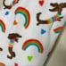Envogue Throw Decorative Blanket Rainbow Dachshund Wiener Puppy Dog Pride NWT
