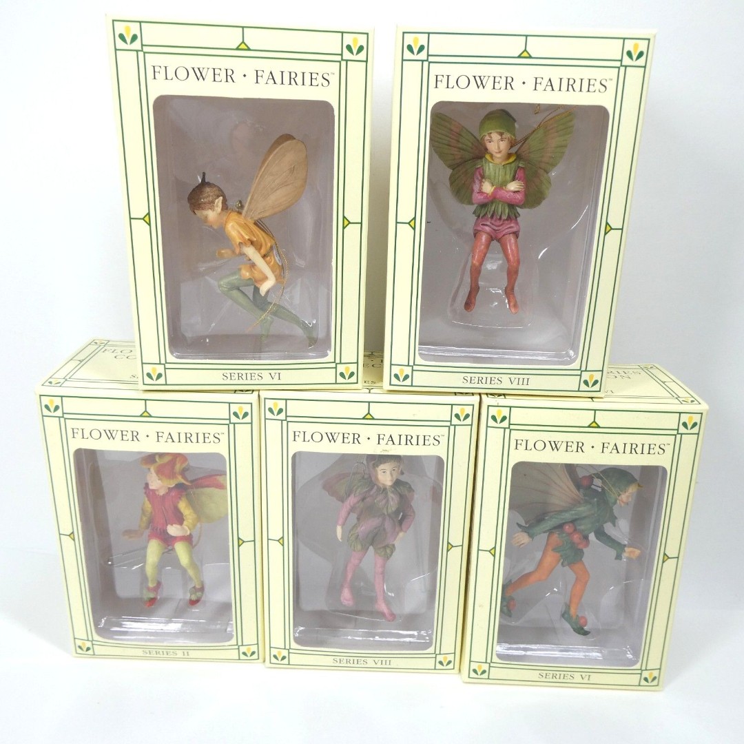 Flower Fairies Cicely Mary Barker Lot of 5 Ornaments Figurines