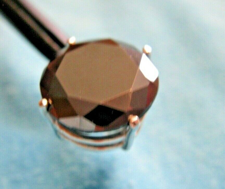 5.65ct NATURAL REAL BLACK DIAMOND EARRING STUD,CERTIFICA TE,DIA TESTER,SAFETY BC