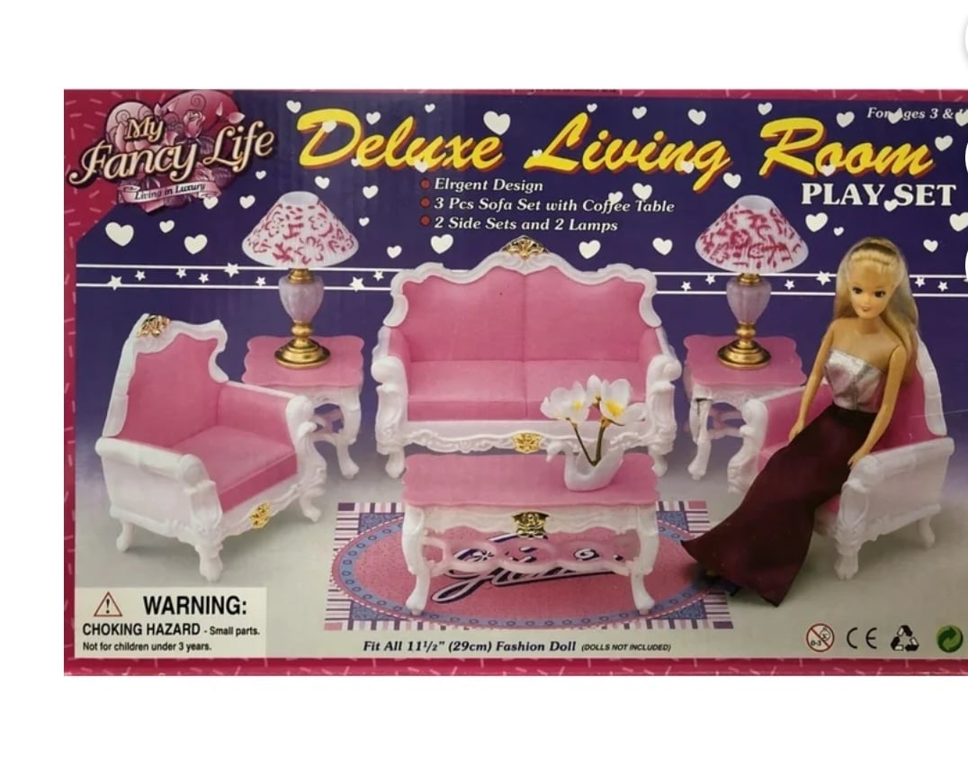 DEADSTOCK Barbie bratz Size Doll furniture Deluxe Living Room