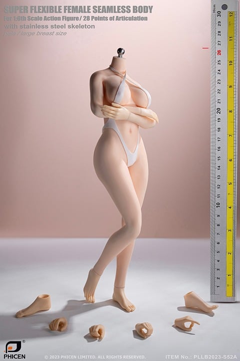 PHICEN TBLeague 1/6 Female Seamless Body PLUS SIZE Buxom Large Bust S52A Figure
