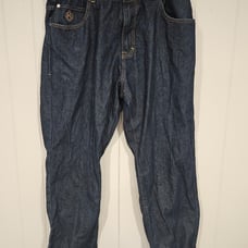 Eight 732 Jeans Mens 42x34 Blue Embroidered Pocket Baggy 8732 Hip Hop