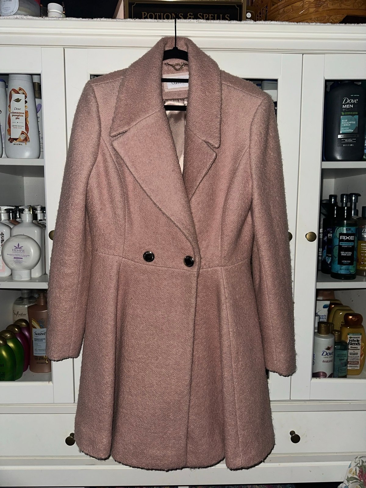 Pink Calvin Klein Trenchcoat