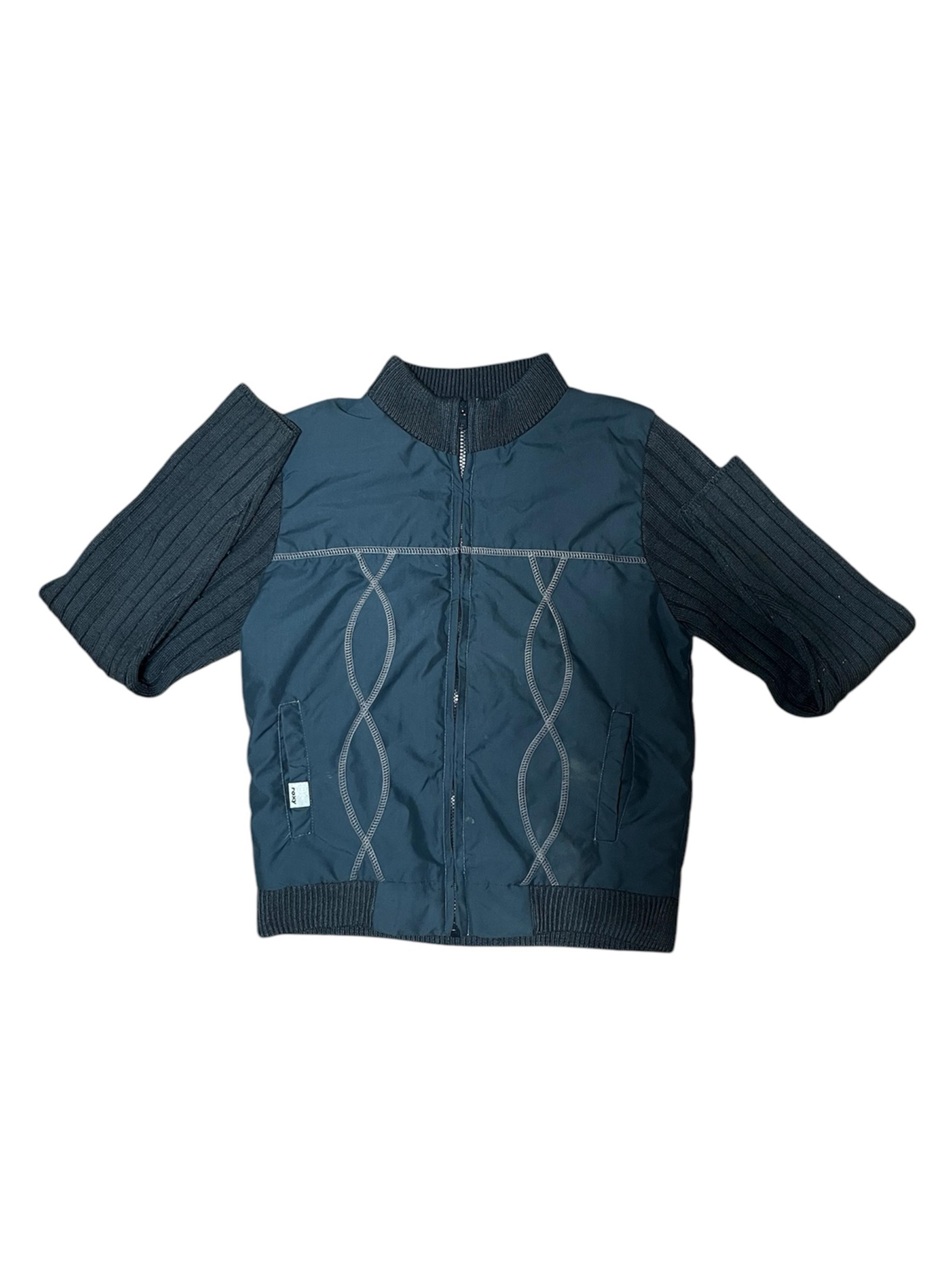 Roxy Women's Jacket Navy Blue Zip Up Coat Size Small Juniors