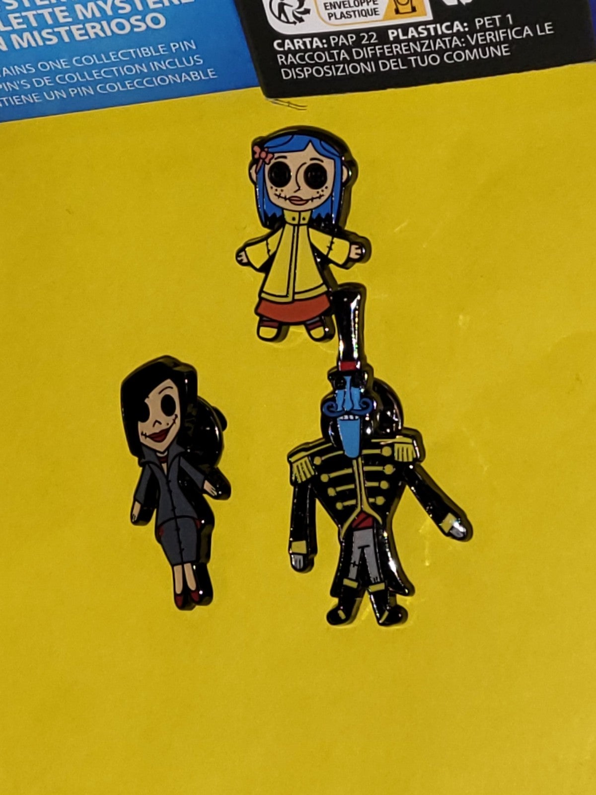 Coraline Doll Form Characters Enamel Metal Pin Blind Box Series Combo Set