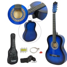 38 Full Size Blue Acoustic Guitar Bgnr