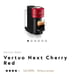 Nespresso Coffee Maker Vertuo Next Cherry Red