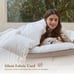 Luxury Oversized King Goose Feathers Down Comforter, Soft Egyptian Cotton Cover,