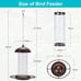 2 Pack Metal Wide Bird Feeders - Hanging Outdoor Bird Feeder with 1.6lbs