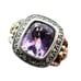Barbara Bixby Womens Ring Sterling Silver 18K Gold Size 9 Amethyst White Topaz