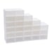 24Pcs Clear Shoe Storage Boxes Plastic Shoes Rack Containers Cabinet Stackable.