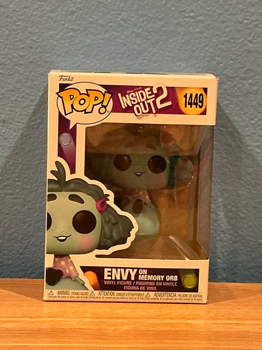 Funko Pop! Pixar: Inside Out 2 - Envy on Memory Orb #1449 (Box & Protector)