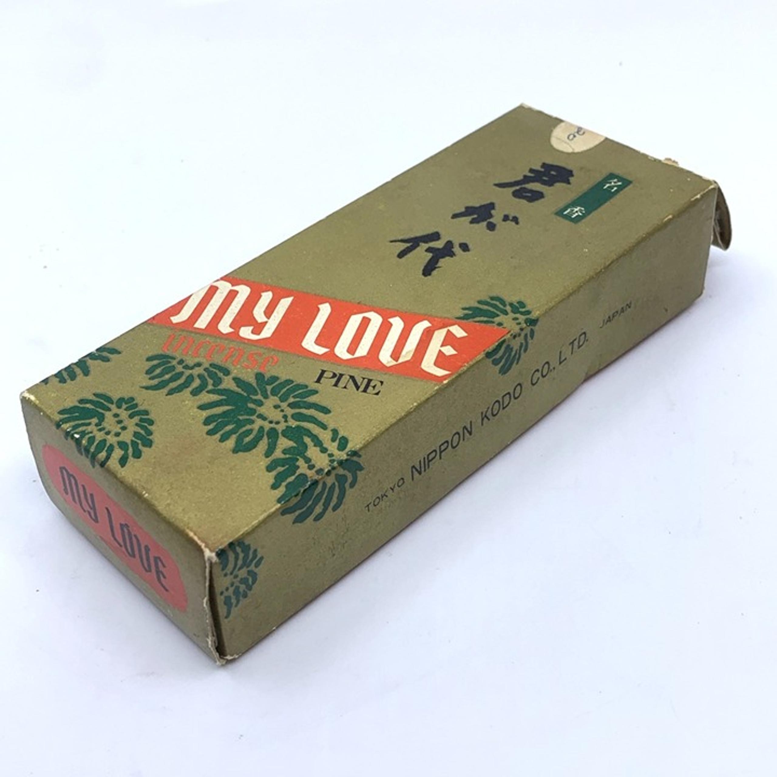 Vintage Nippon Kodo Inc My Love Pine Incense Sticks w/Holder Tokyo Japanese