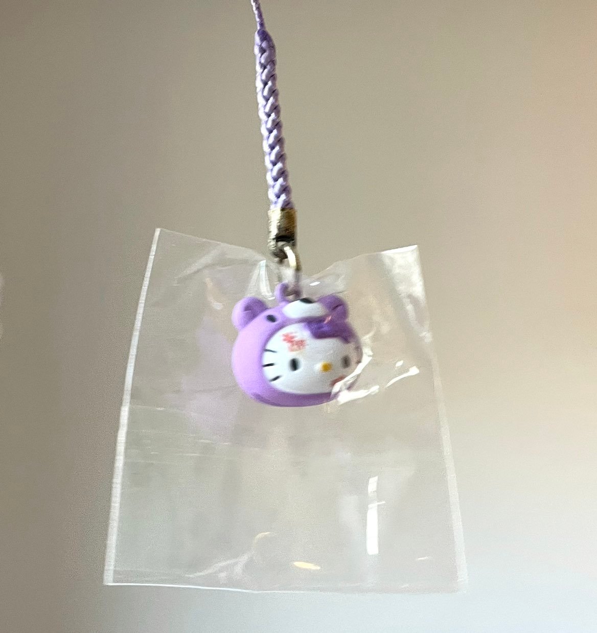 hello kitty gloomy bear purple extremely rare vintage gotochi phone charm