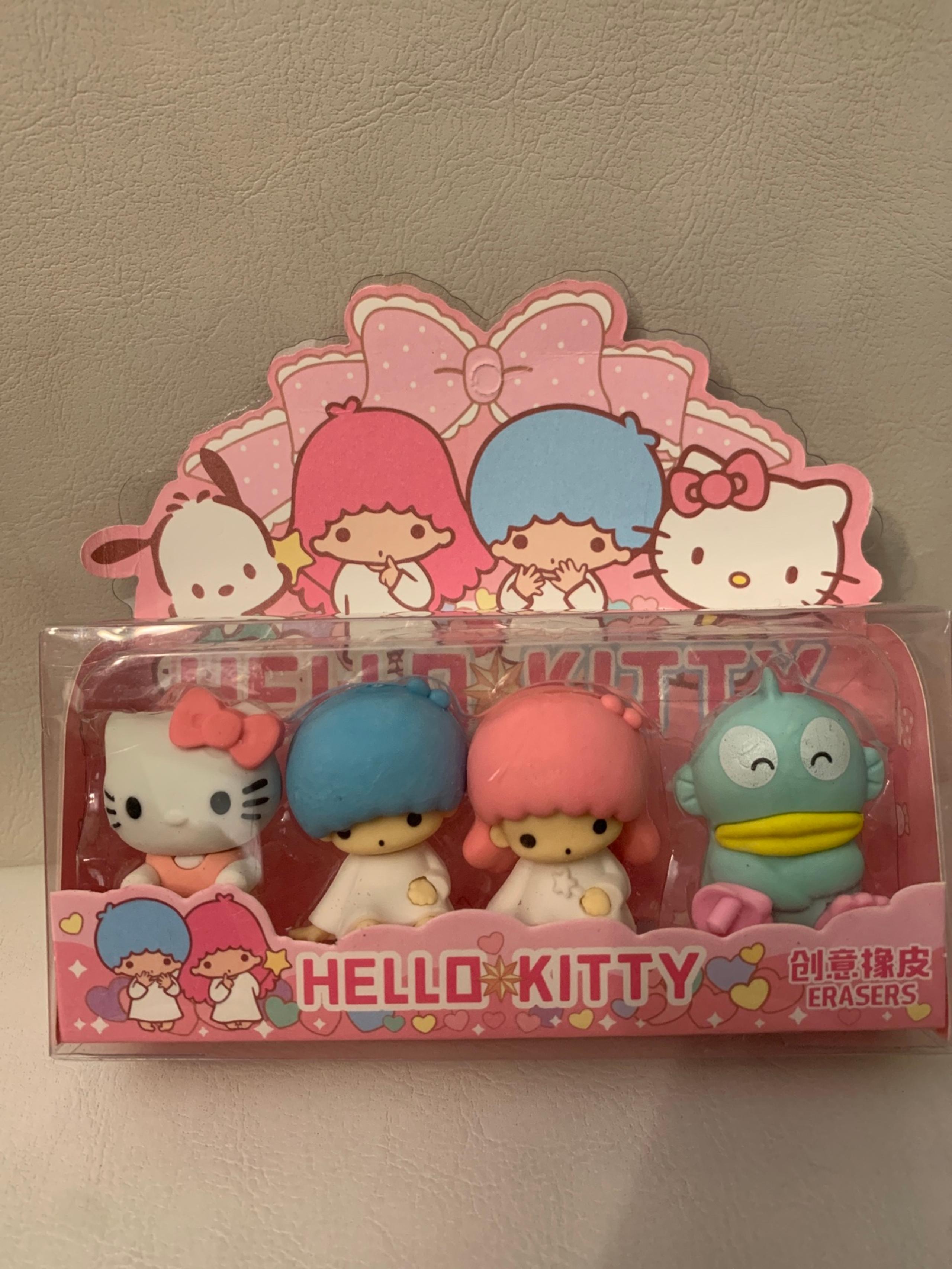 New Sanrio Hello Kitty Twin Stars Fishman eraser set